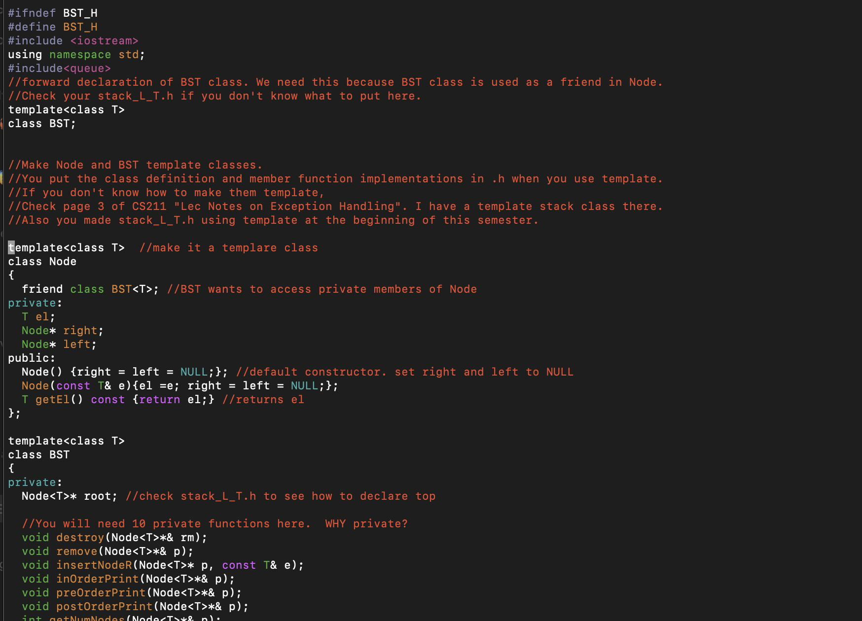 Solved C++ for binary search tree and using stack and queue | Chegg.com