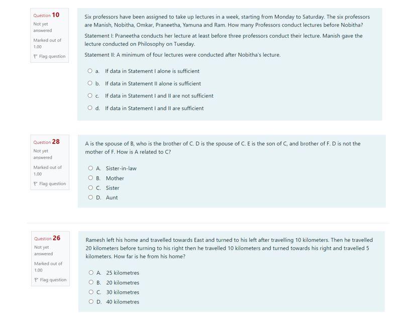 Solved Question 10 Not yet answered Six professors have been | Chegg.com