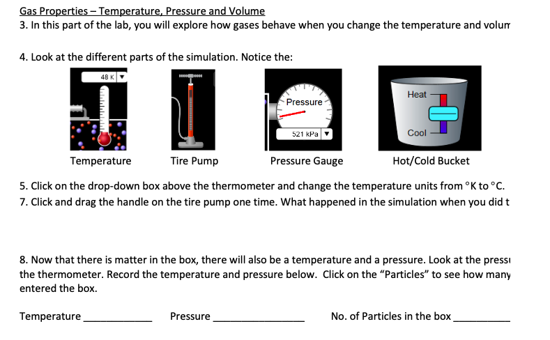 Gas Properties - Temperature, Pressure And Volume 3. | Chegg.com