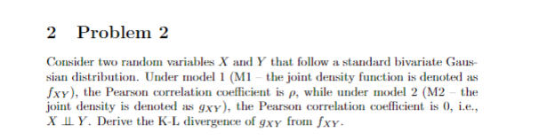 Consider two random variables X and Y that follow a | Chegg.com