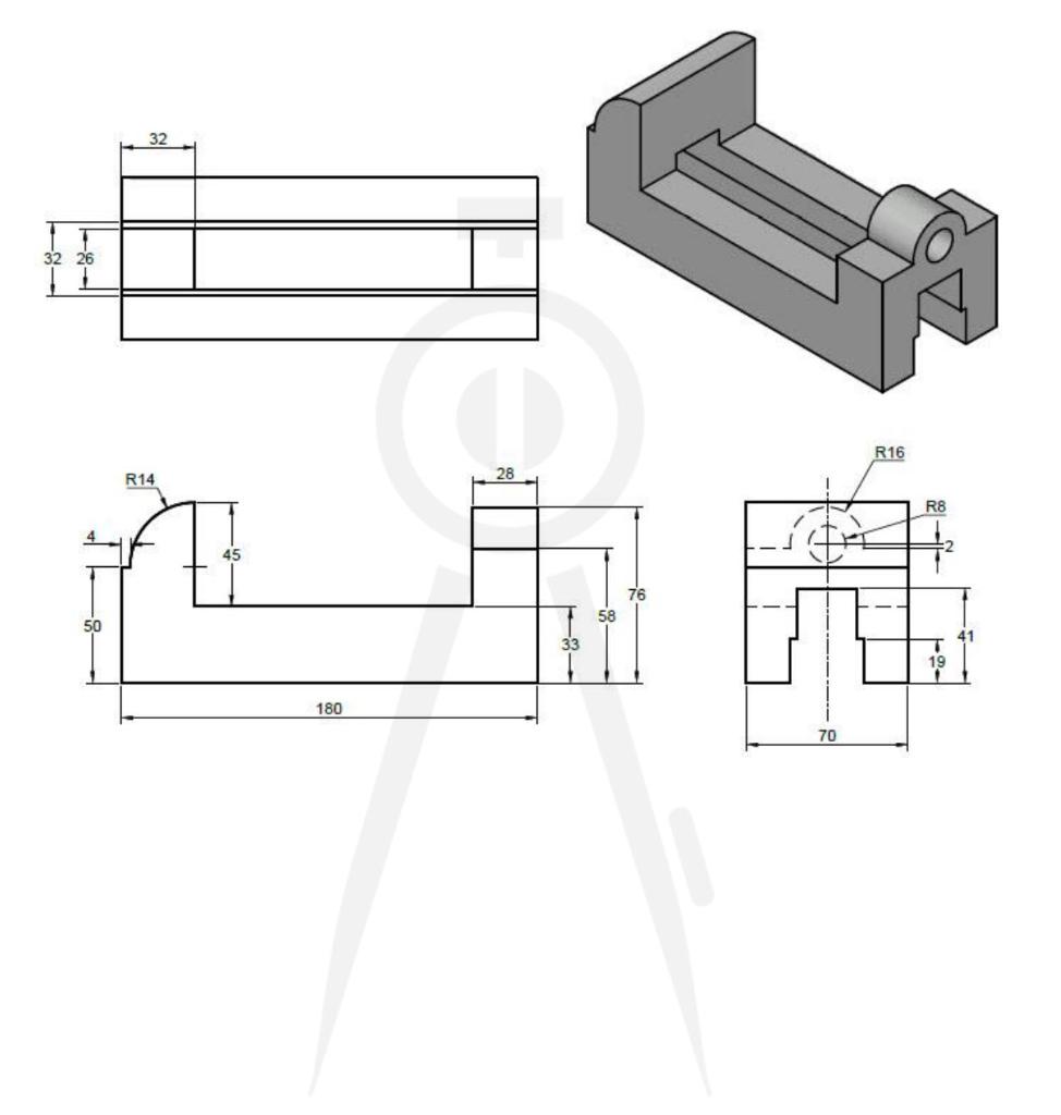 Solved Please draw the following shape step by step on | Chegg.com