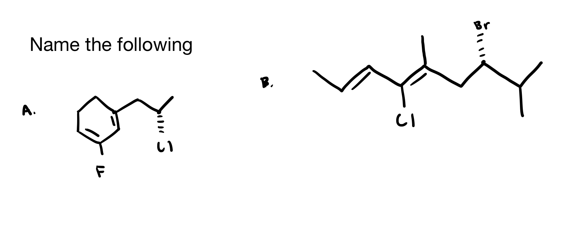 Solved Name The Following B. | Chegg.com