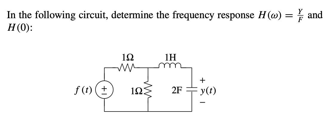 Solved In The Following Circuit, Determine The Frequency | Chegg.com