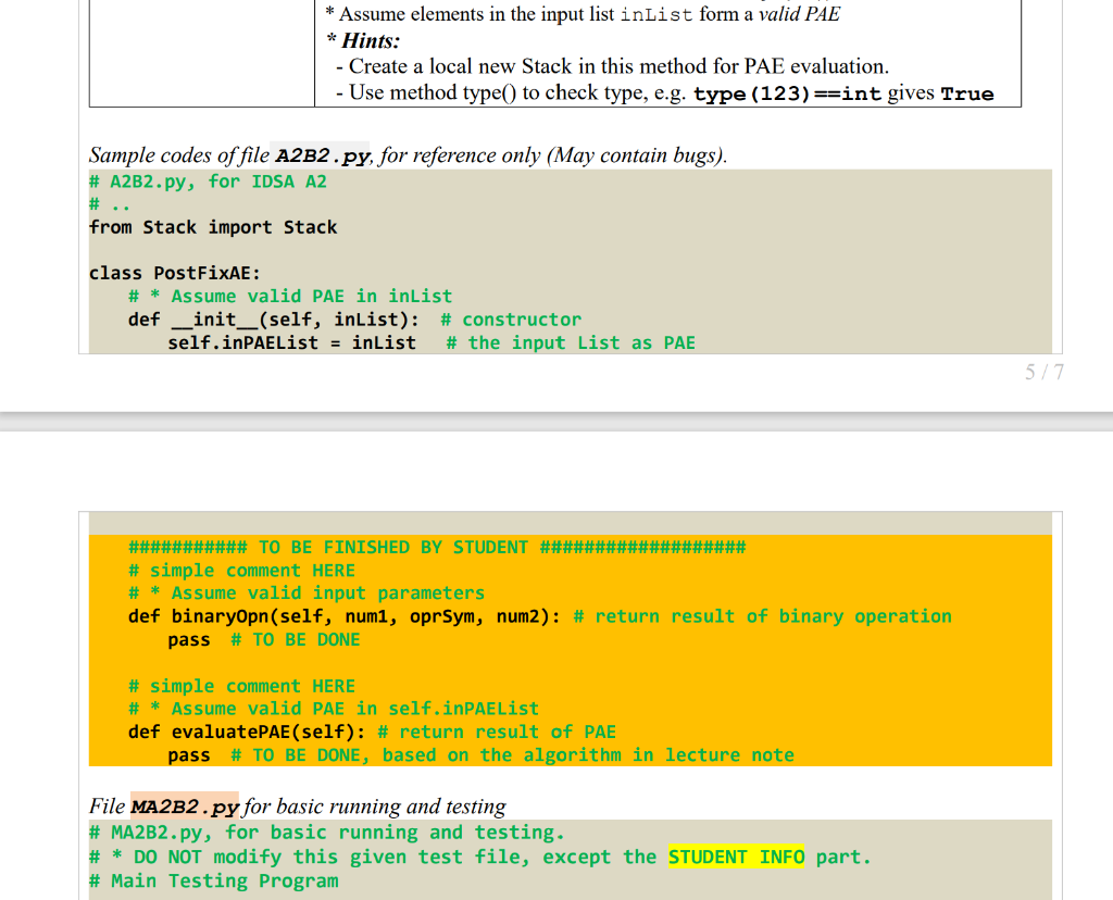 Solved Develop a Stack-Based Application of evaluating | Chegg.com