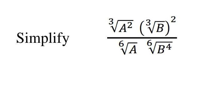 Solved Simplify 2 B 6 B4 A | Chegg.com