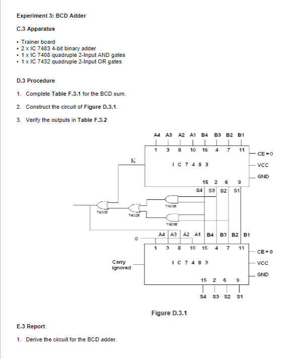 Bcd Adder Using Ic 7483 Circuit Diagram - Circuit Diagram