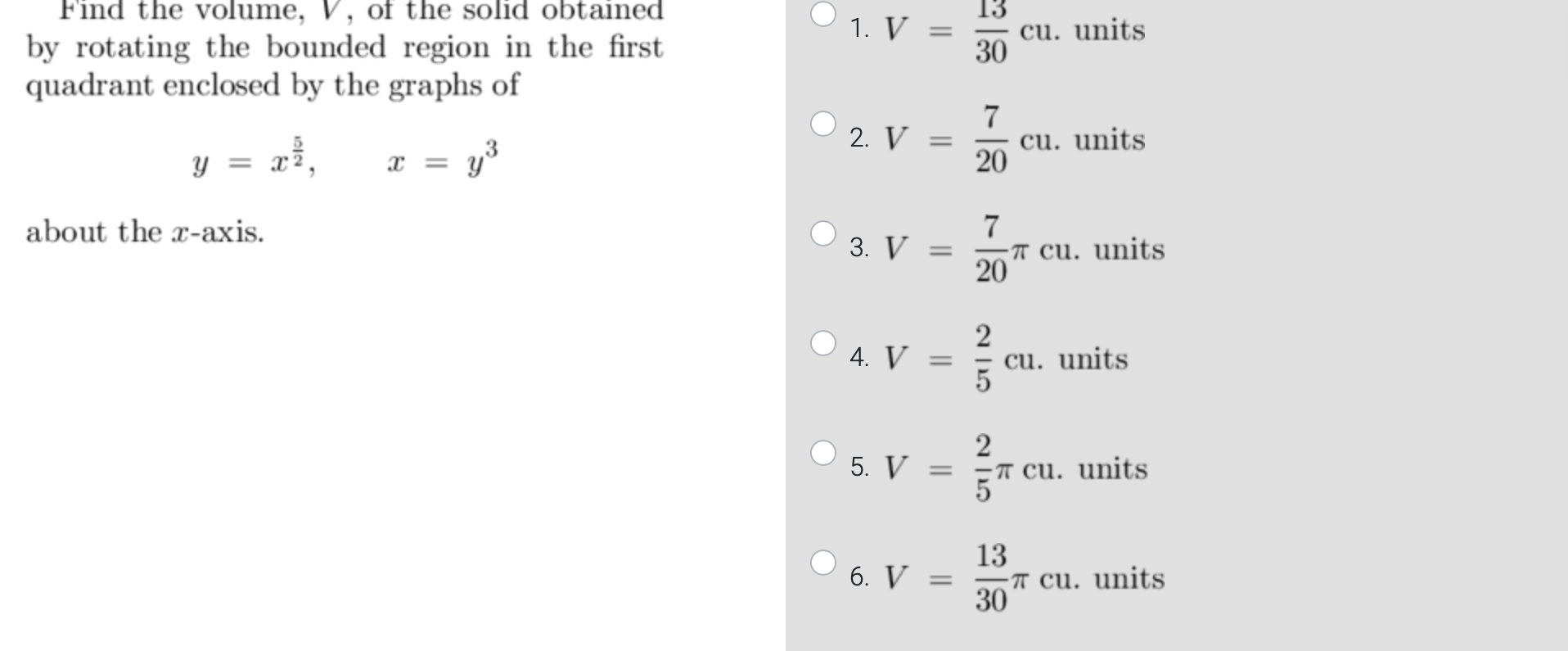 Solved Find The Volume V Of The Solid Obtained By Rotating