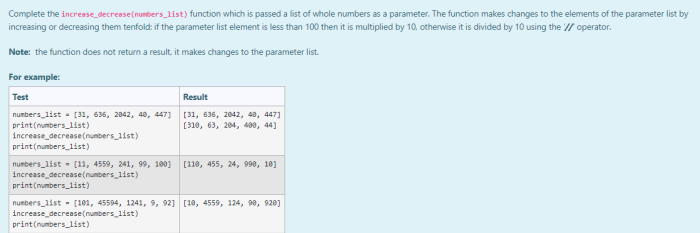 solved: show increase or decrease from the previous... Solved Complete the increase_decrease(numbers_list) function | Chegg.com