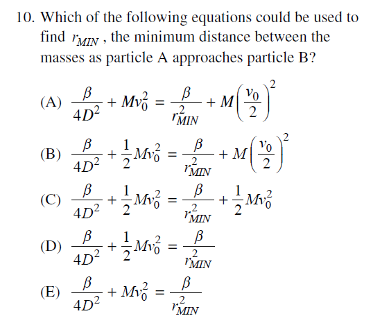 Solved B A Vo X = 2D Particle A And Particle B, Each Of Mass | Chegg.com