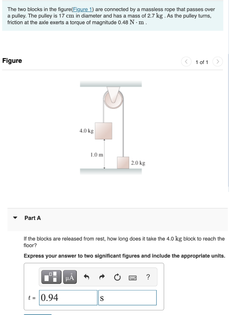 solved-the-two-blocks-in-the-figure-figure-1-are-connected-chegg