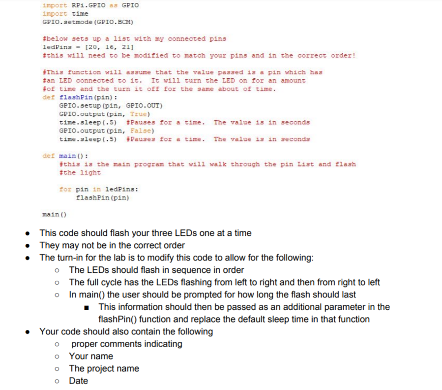 Solved I need help getting my code to do exactly what the | Chegg.com