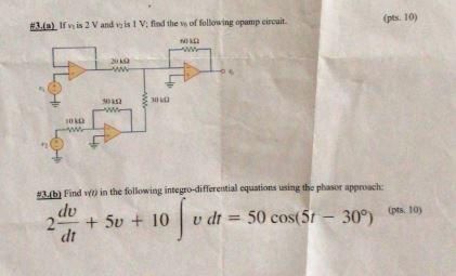 Solved Solve 3a. by applying the non-inverting and inverting | Chegg.com