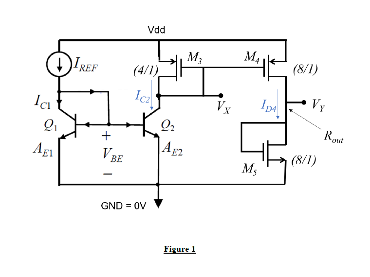 Solved Question 1. Figure 1 Shows A BJT And MOSFET Based | Chegg.com