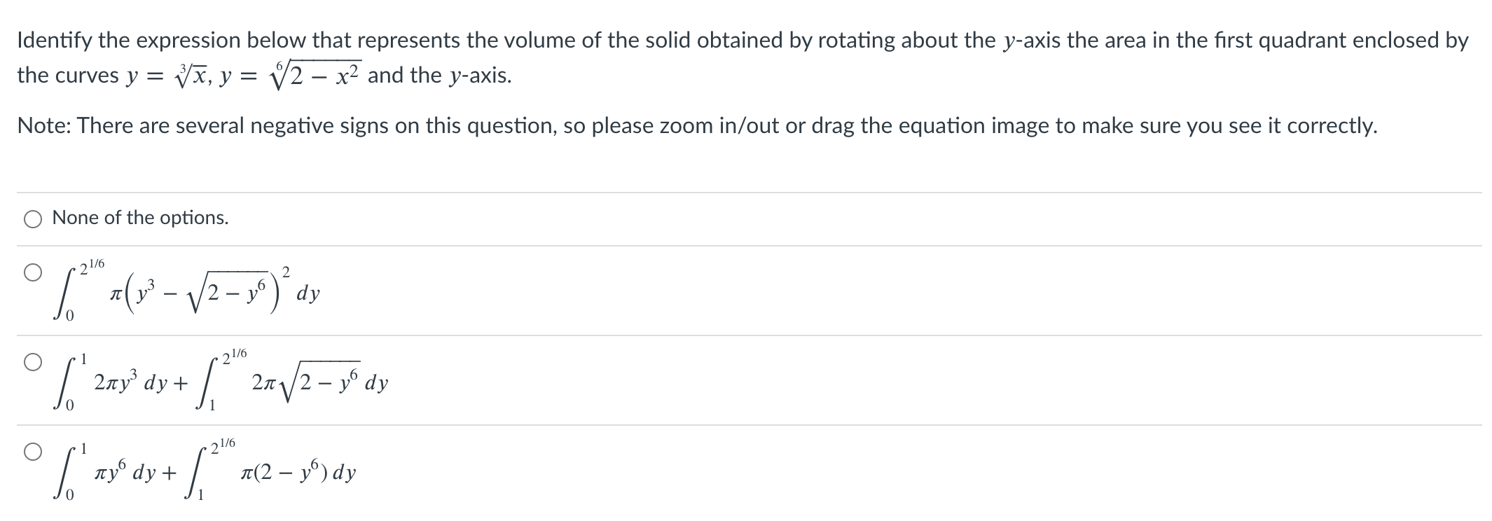 Solved Identify the expression below that represents the | Chegg.com