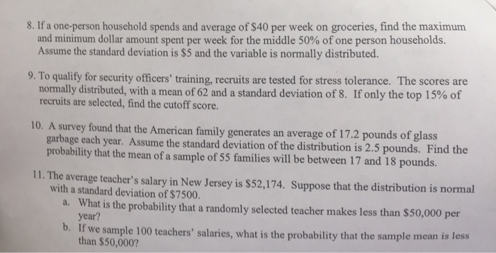 Solved 8. If A One-person Household Spends And Average Of | Chegg.com