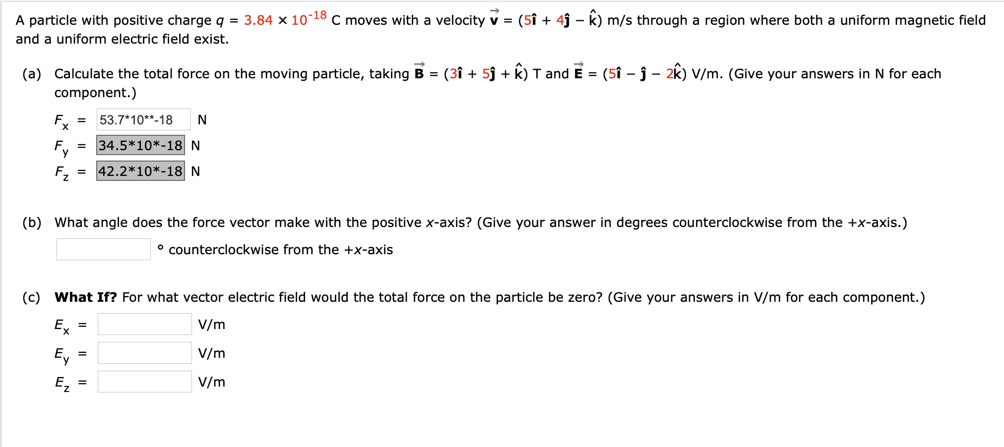 Solved A Particle With Positive Charge Q 3 84 X 10 1 Chegg Com