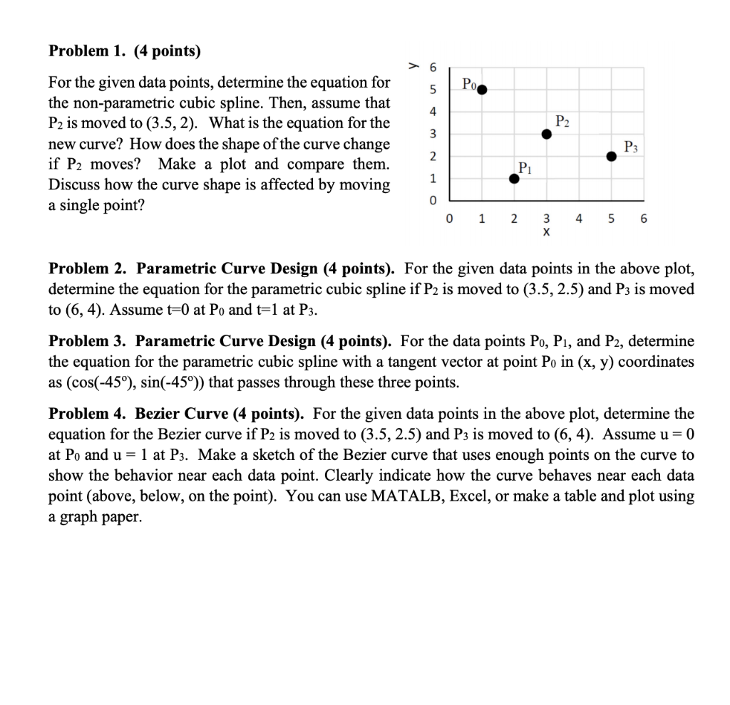 Solved > 6 5 Por 4 P2 Problem 1. (4 points) For the given | Chegg.com