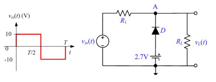 Solved Find the output voltage: R1 = 1 kiloohmRL = 1 | Chegg.com