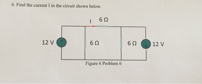 Solved Find the current I in the circuit shown below. | Chegg.com