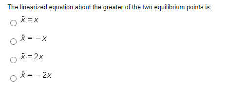 Solved The equilibrium points of the differential equation 8 | Chegg.com