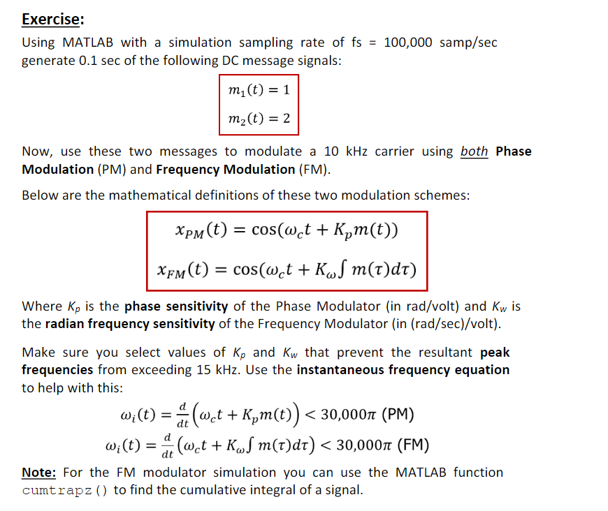 Solved Exercise: Using MATLAB with a simulation sampling | Chegg.com