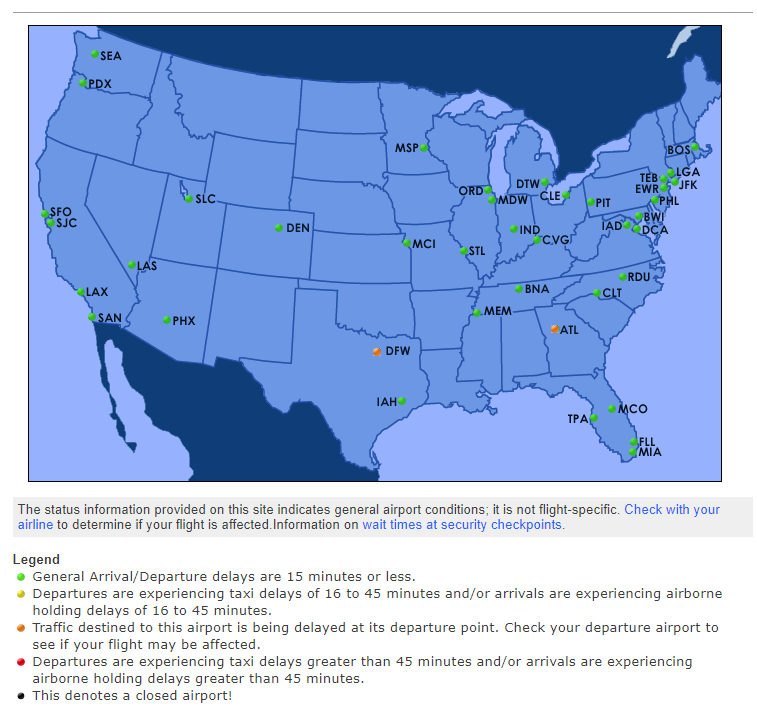 Map Of Airport Delays Solved What Is The Level Of Data Measurement For The | Chegg.com