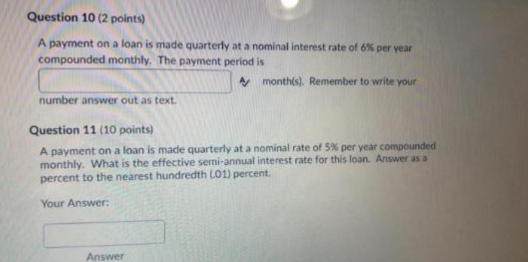 solved-a-payment-on-a-loan-is-made-quarterly-at-a-nominal-chegg