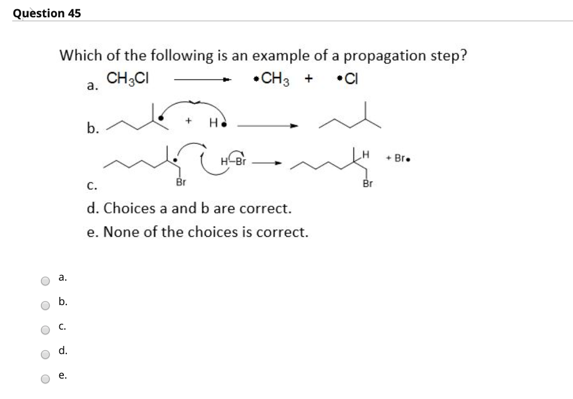 Solved Question 45 Which of the following is an example of a | Chegg.com