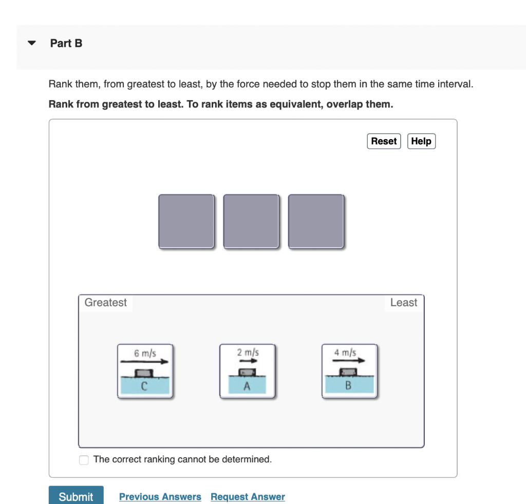 Solved Part B Rank Them, From Greatest To Least, By The | Chegg.com