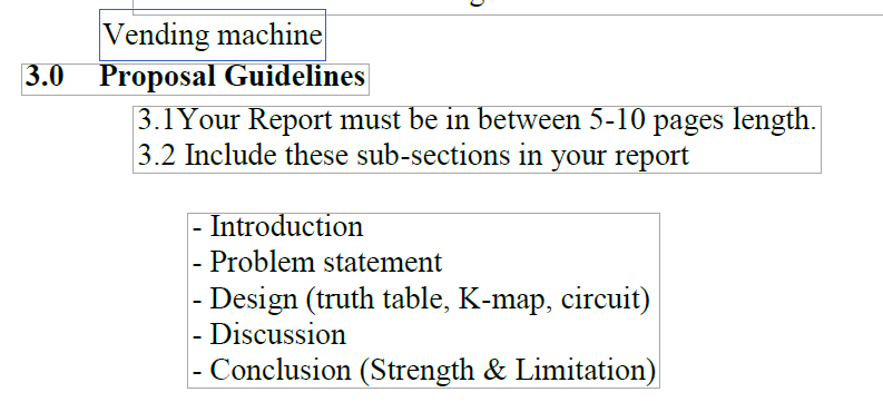 Solved Vending machine 3.0 Proposal Guidelines 3.1 Your | Chegg.com