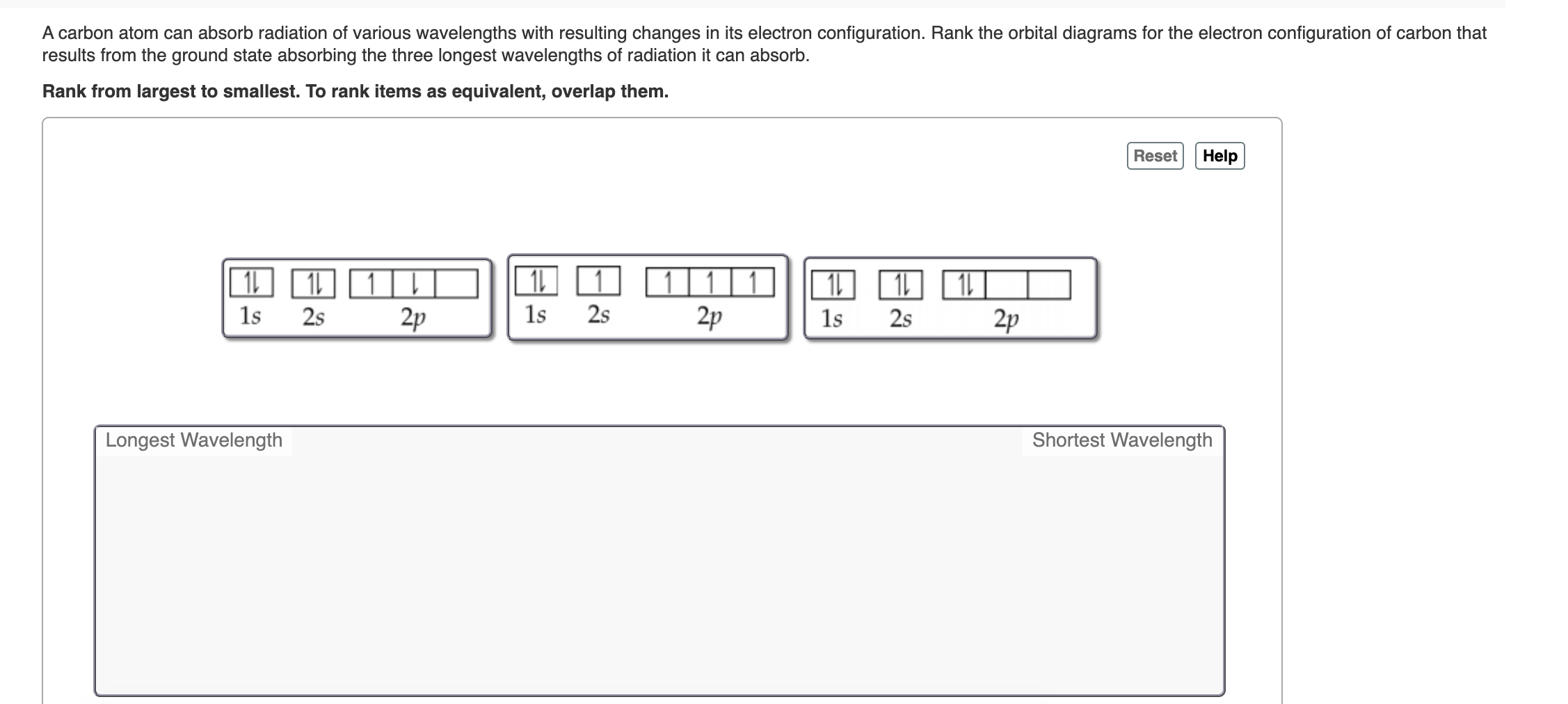 Solved A carbon atom can absorb radiation of various