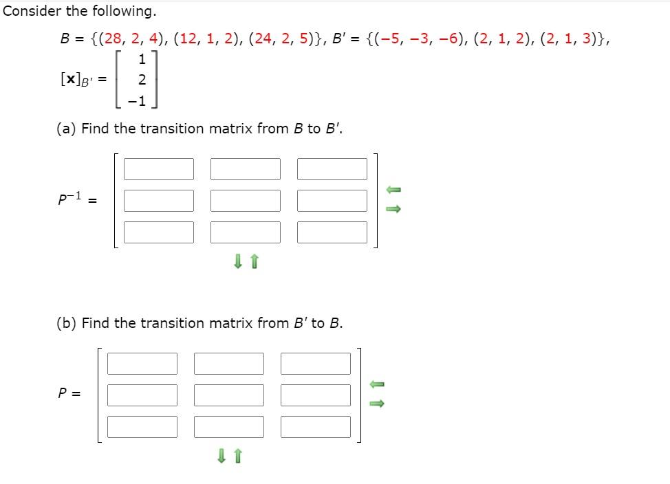 Solved Consider The Following. B = {(28, 2, 4), (12, 1, 2), | Chegg.com