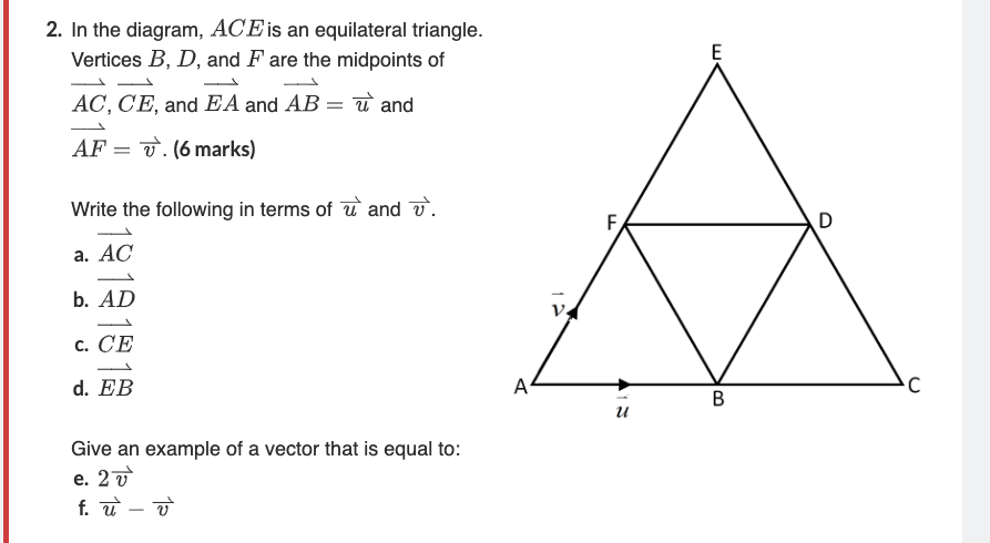 Solved 2. In The Diagram, Ace Is An Equilateral Triangle. 