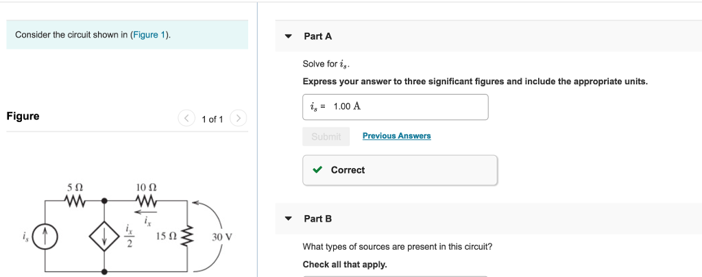 Solved Consider the circuit shown in (Figure 1). Part A | Chegg.com