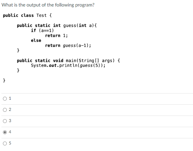 Solved Consider The Following Method: Public Static Int | Chegg.com