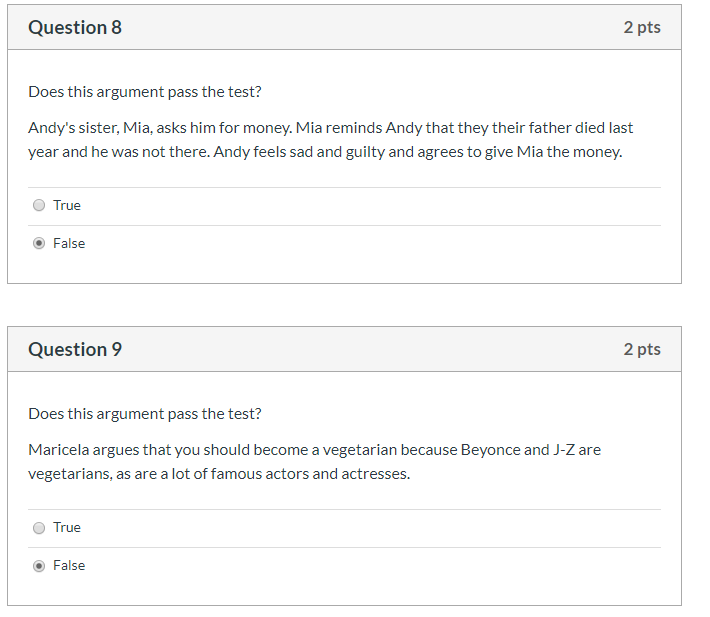 Solved Question 6 2 pts Even if all the reasons to support a | Chegg.com