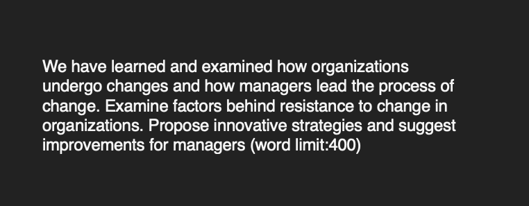 Solved We have learned and examined how organizations | Chegg.com