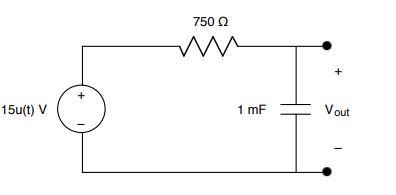 Solved What is the value of Vout(t) for t ≥ 0 for the | Chegg.com