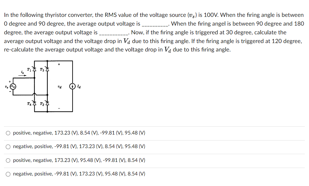 Solved In The Converter Circuit Of The Following Figure, | Chegg.com