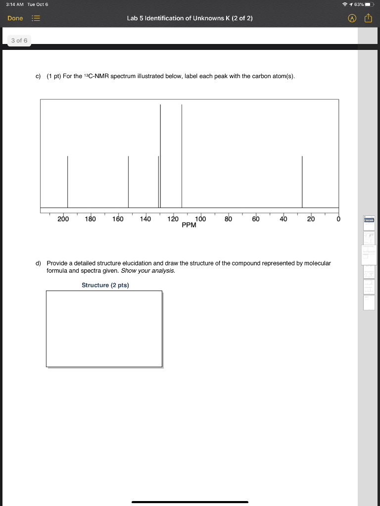 Solved 3:14 AM Tue Oct 6 63% Done Lab 5 Identification of | Chegg.com