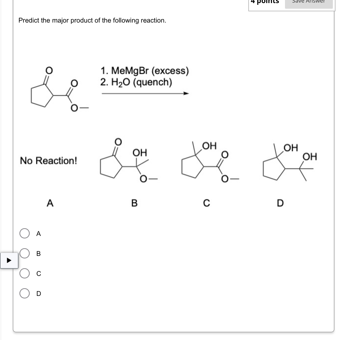 Solved Predict the major product of the following reaction. | Chegg.com