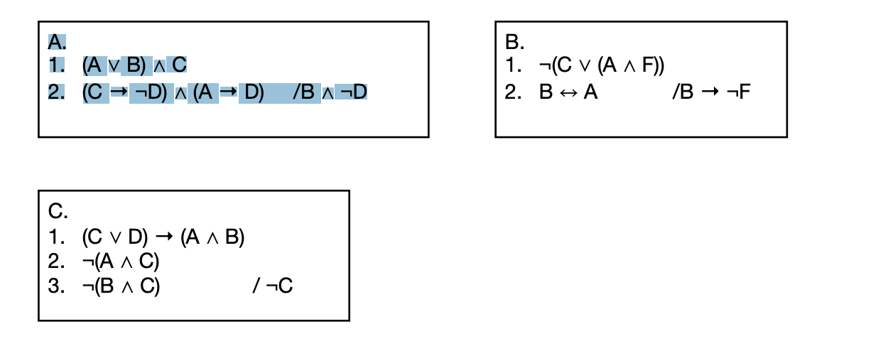 Solved Could I get some help with this logic problem? I've | Chegg.com
