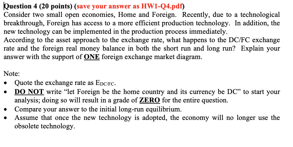 Solved Question 4 (20 ﻿points) (save your answer as | Chegg.com