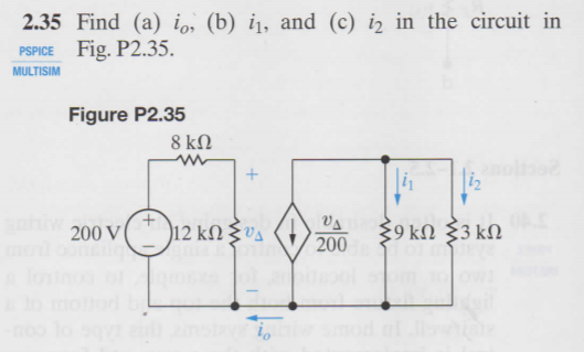 Solved 2.35 Find (a) Io, (b) I, And (c) I2 In The Circuit In | Chegg.com