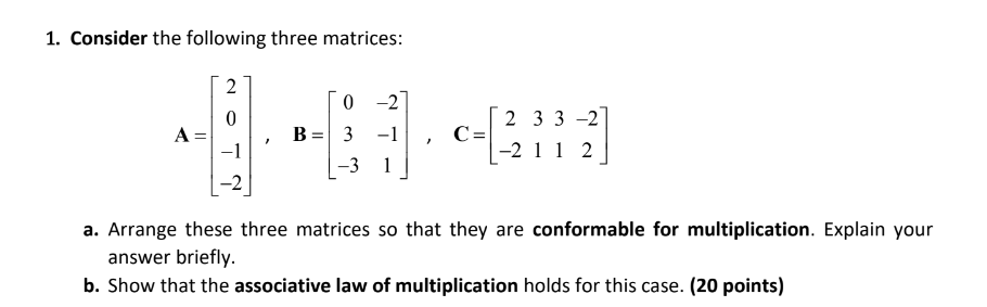 Solved Consider the following three | Chegg.com