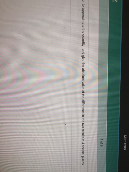 Solved Use the differential to approximate the quantity.