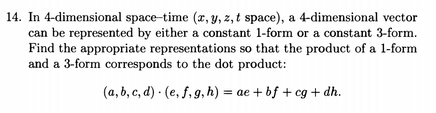 14 In 4 Dimensional Space Time X Y Z T Space Chegg Com