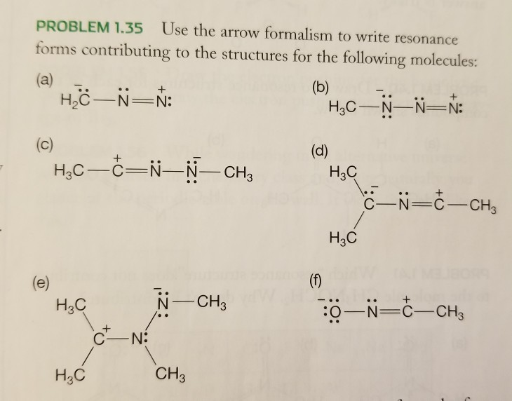 Solved Problem 1 35 Use The Arrow Formalism To Write Reso Chegg Com