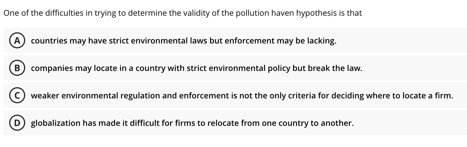 Solved One of the difficulties in trying to determine the