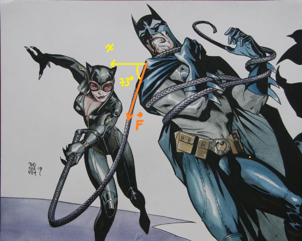 Solved Catwoman ensnares Batman with her whip, pulling